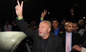 George Galloway celebrates Bradford West victory