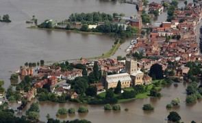 Flood-hit Tewkesbury